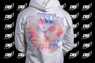 ERNE100 - FREEDOM IS PRICELESS / MIKINA / WHITE