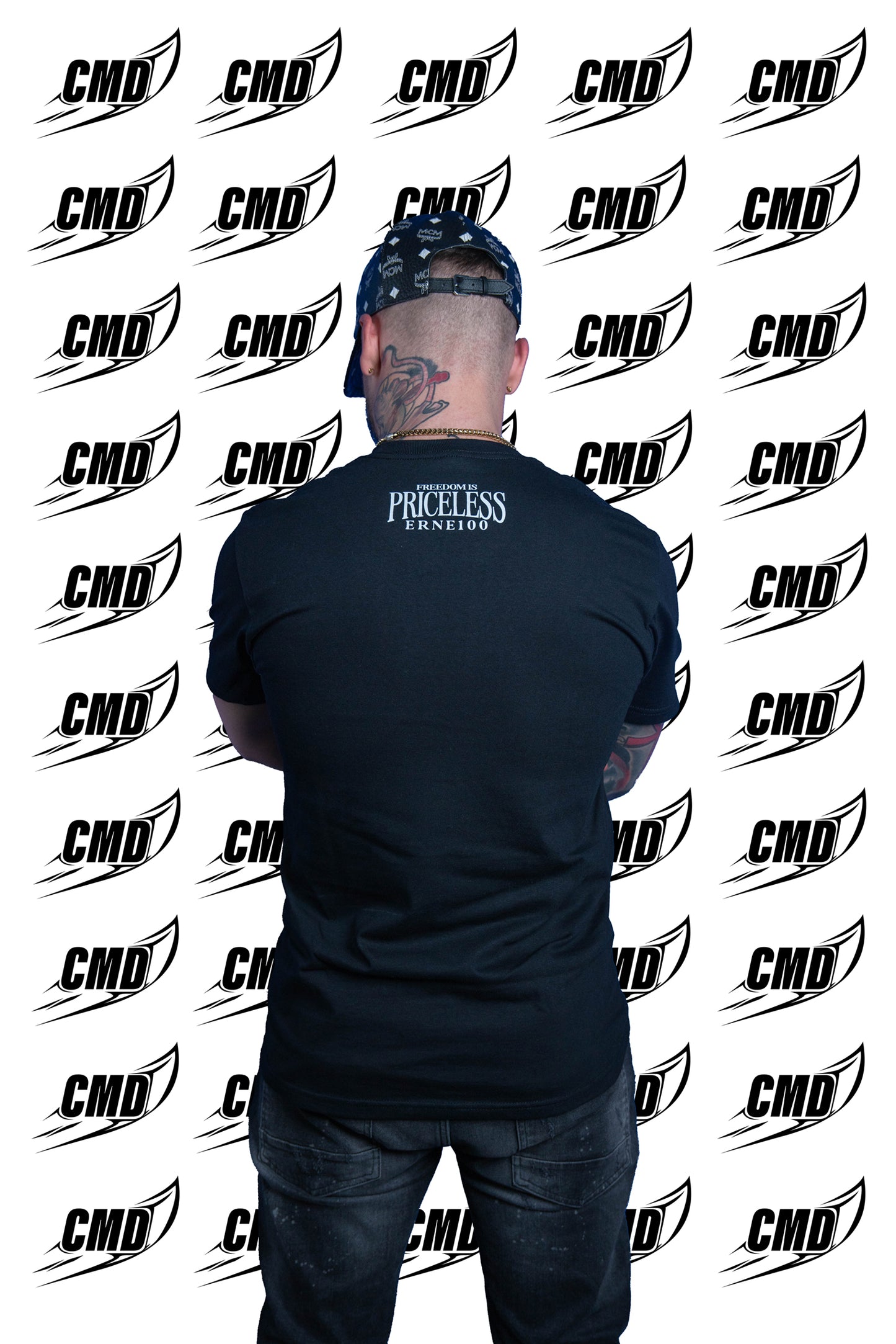 ERNE100 - FREEDOM IS PRICELESS - BLACK TRIKO
