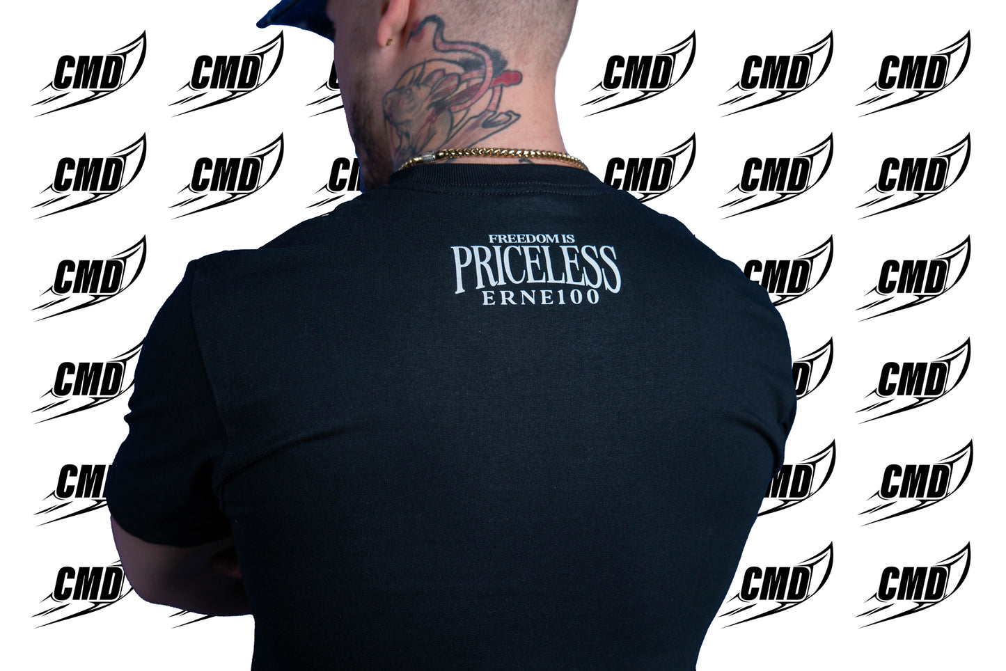 ERNE100 - FREEDOM IS PRICELESS - BLACK TRIKO