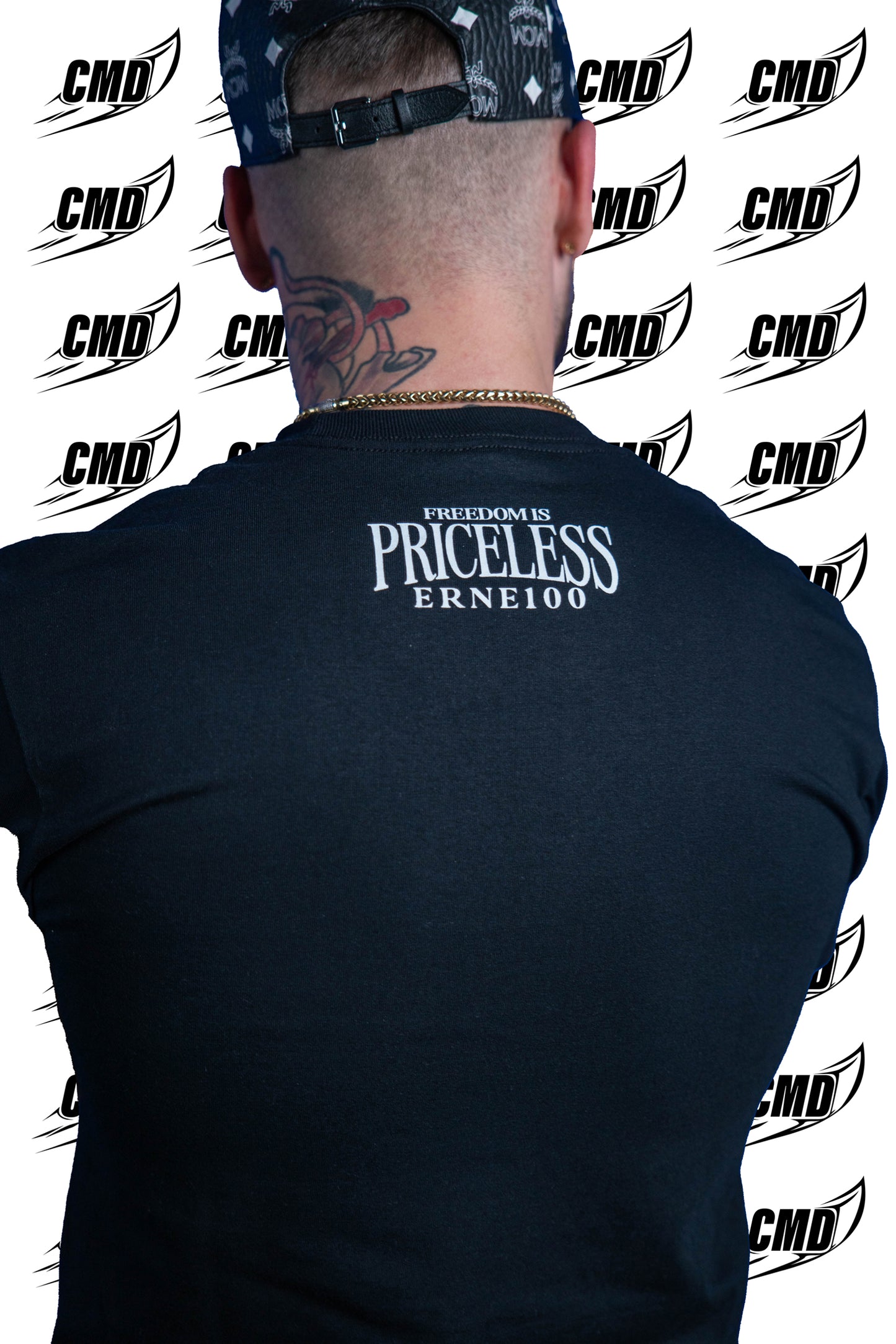 ERNE100 - FREEDOM IS PRICELESS - BLACK TRIKO