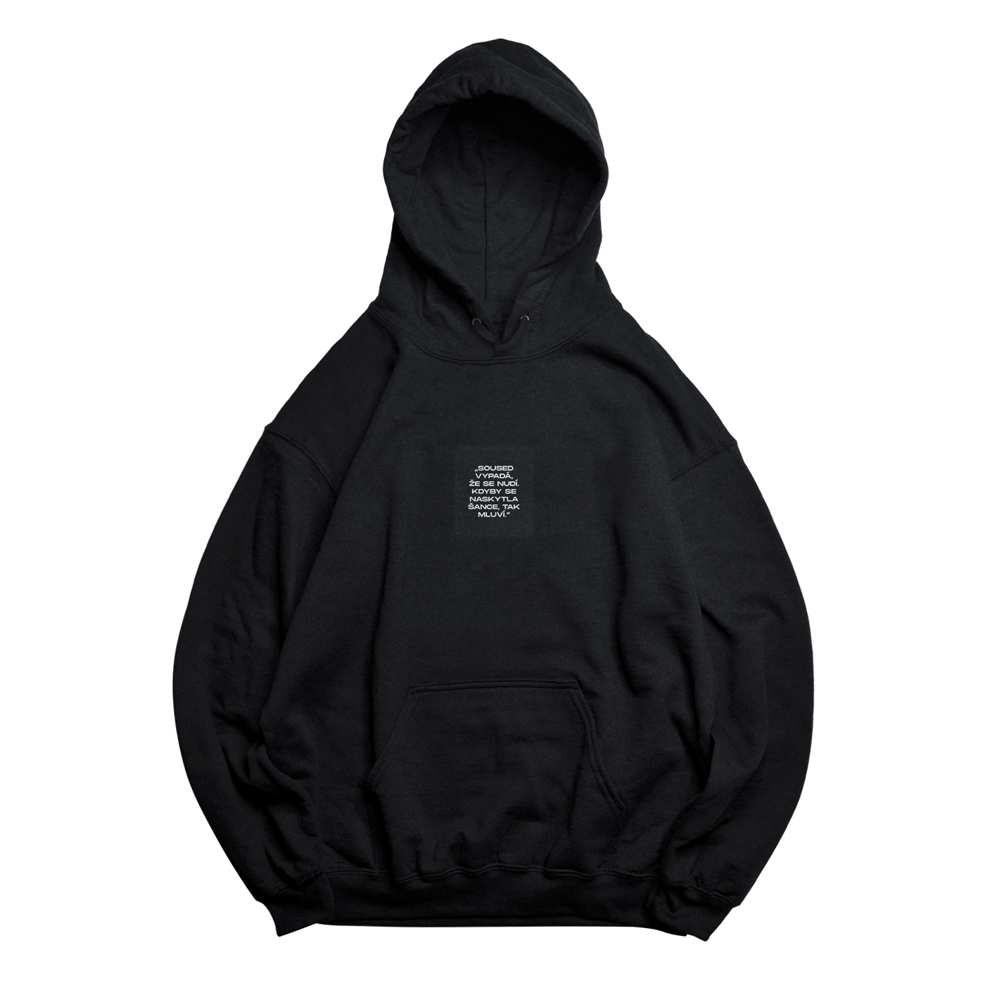 JOSHUA - BÍLEJ JAK STĚNA MIKINA BLACK